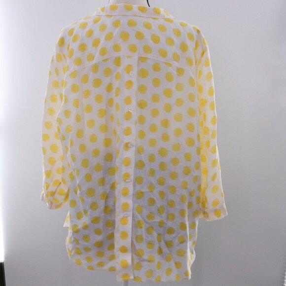 Chicos | No Iron Long Sleeve Linen Top 4 / 20 - Picture 4 of 6